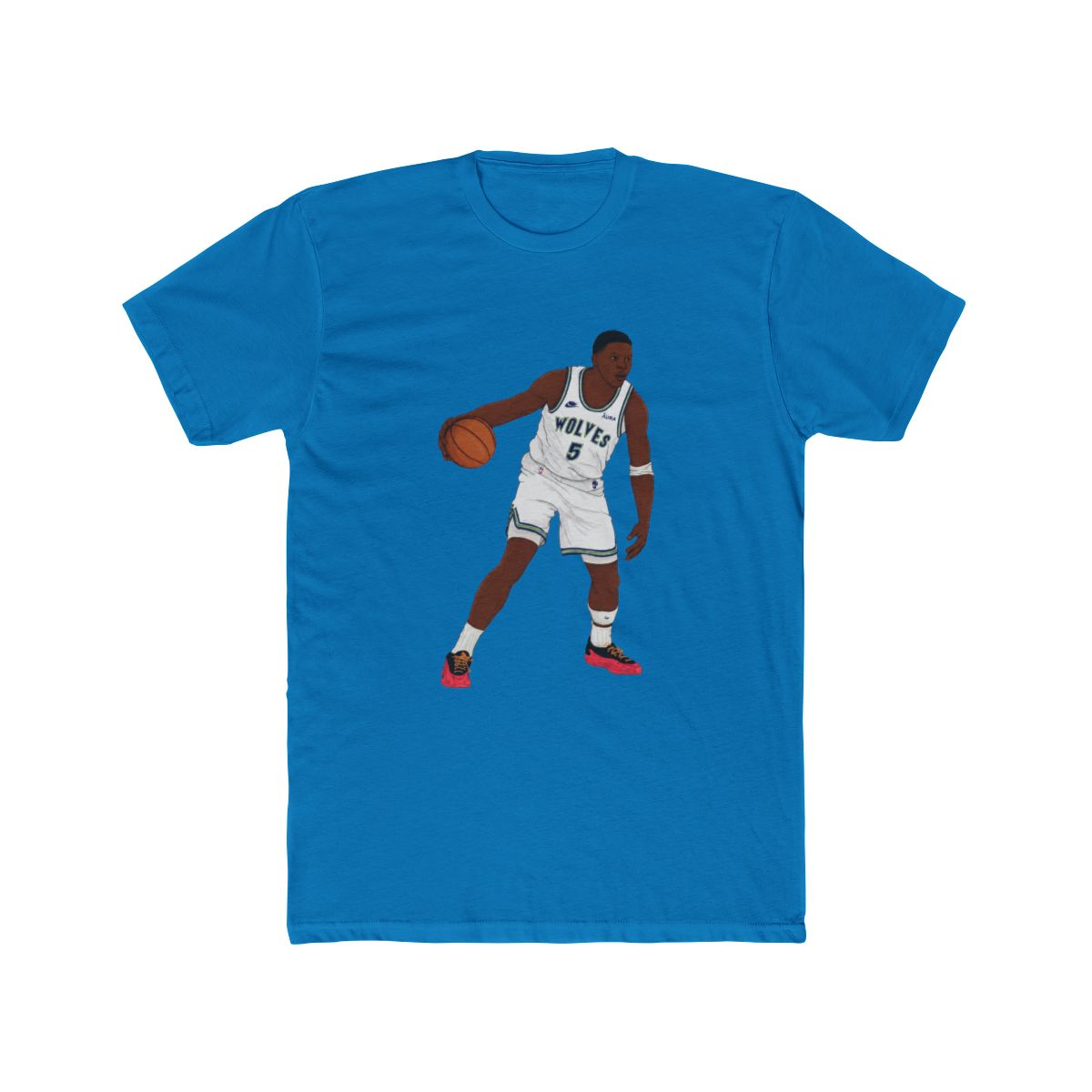 Anthony Edwards Digital Illustration T Shirt - alternate angle 4, merchandise