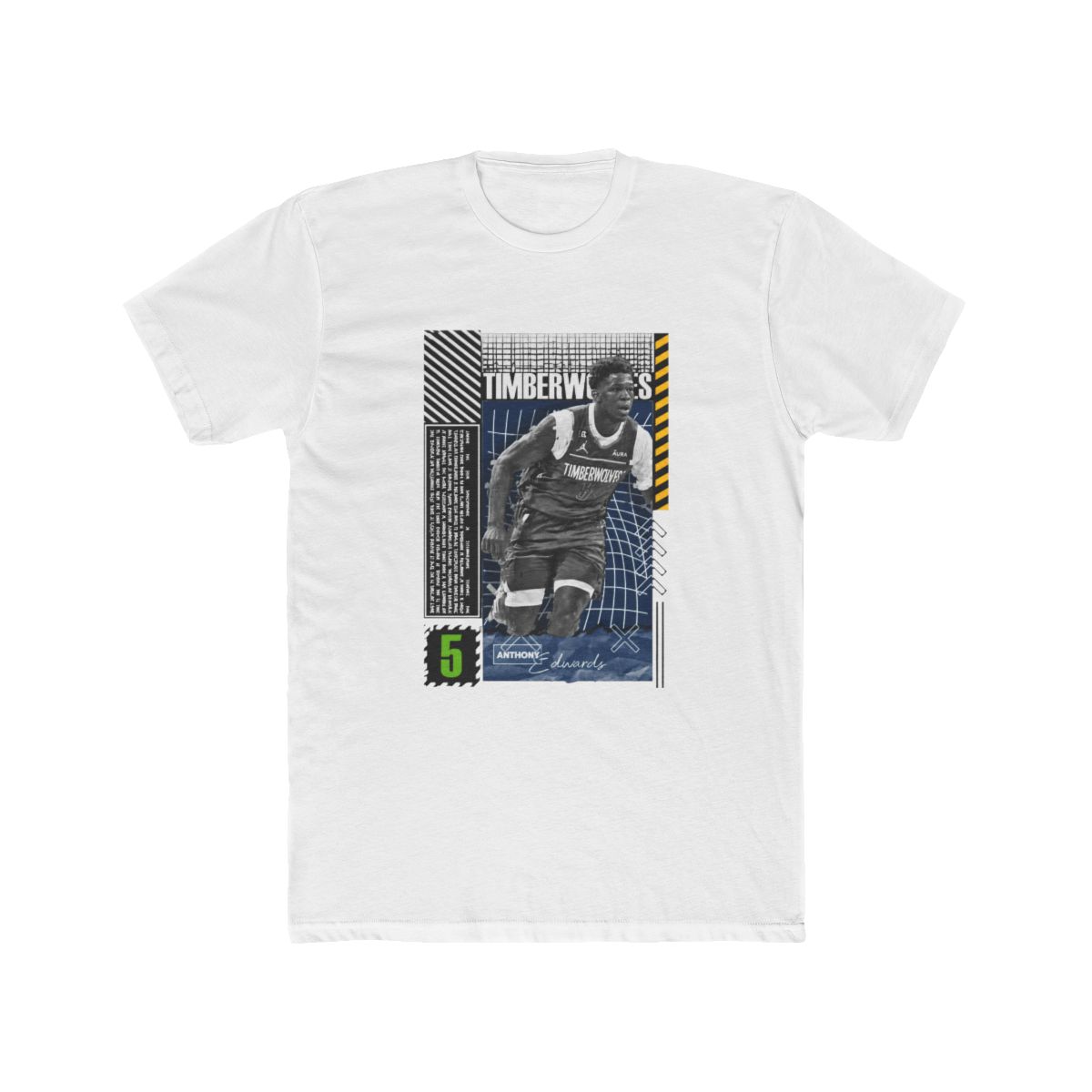 Anthony Edwards Basketball Design Poster Timberwolves T Shirt