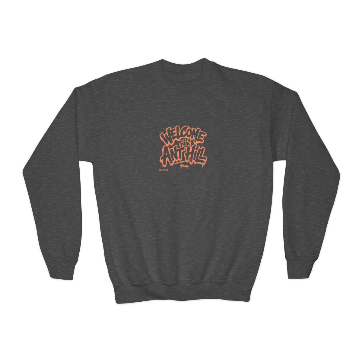 Anthony Edwards "Welcome to the Ant Hill" Kids Crewneck - alternate angle 2, merchandise