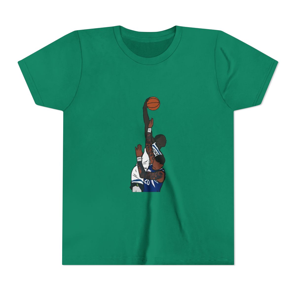 Anthony Edwards Dunks on John Collins Kids T Shirt